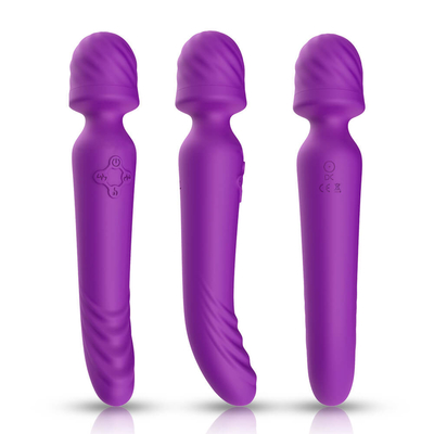 Aquecimento inteligente da extremidade dupla dobrável macia do pescoço do Massager da varinha do avoirdupois do silicone