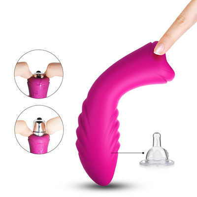 Bala destacável do vibrador da estimulação do clitóris do controle do botão da bateria uma do AAA