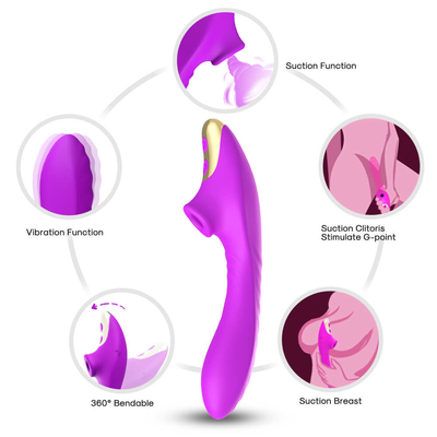 Brinquedos adultos do sexo do Stimulator quieto recarregável da sução dos bocais do clitóris