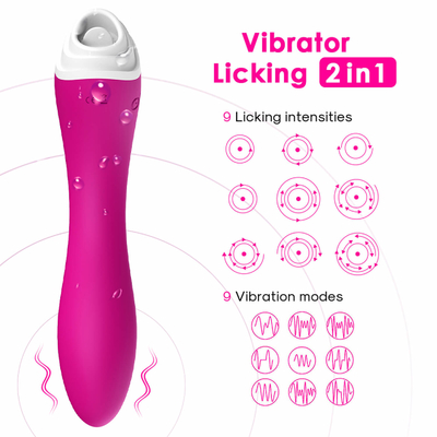 Stimulator de Licker da língua do vibrador do vibrador, Massager impermeável da estimulação da vagina