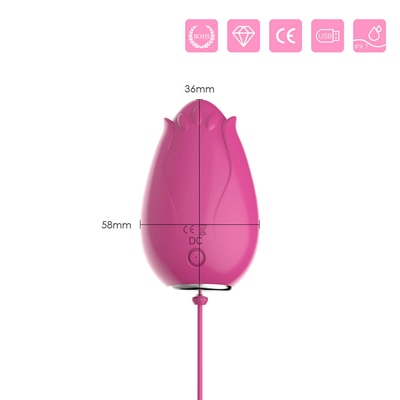 Brinquedos de vibração do sexo do ovo do ponto de G para o controle sem fio Mini Flower Silicone das mulheres