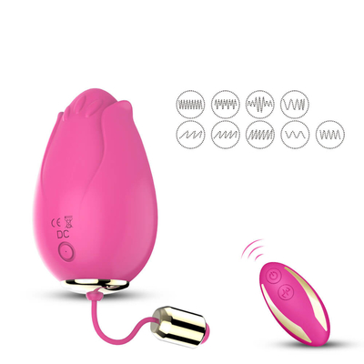 Brinquedos de vibração do sexo do ovo do ponto de G para o controle sem fio Mini Flower Silicone das mulheres