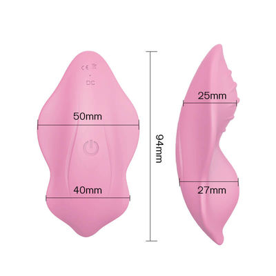 A cuecas de vibração do clitóris Wearable do vibrador brinca o controlo a distância do masturbator das mulheres