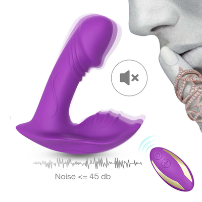 Vibrador Wearable do ponto de G do silicone do calcinha de controle remoto, brinquedo do sexo do vibrador do vibrador