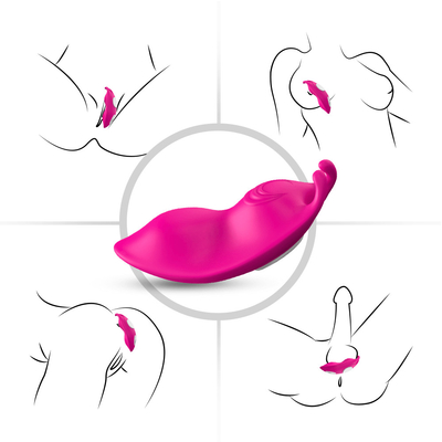 Vibrador pessoal Bunny Clitoris Stimulation da cuecas do grampo magnético do à prova de água