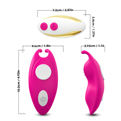 Vibrador pessoal Bunny Clitoris Stimulation da cuecas do grampo magnético do à prova de água