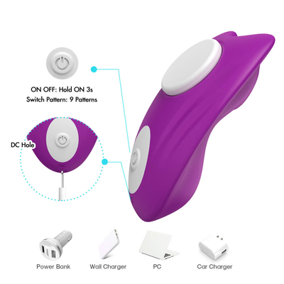 Wearable invisíveis de controle remoto da velocidade do vibrador magnético do calcinha do clitóris 9