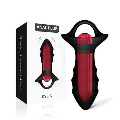 O sexo da massagem da próstata brinca a tomada anal do silicone com controlo a distância