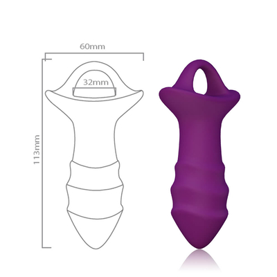 O sexo da massagem da próstata brinca a tomada anal do silicone com controlo a distância