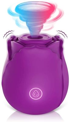 10 modos Rose Clitoral Sucking Vibrator Rechargeable que suga o vibrador para a fêmea