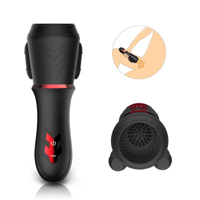 Varinha do avoirdupois dos homens - Massager do Masturbator do vibrador do copo do exercício do glande 10 frequências, motores duplos