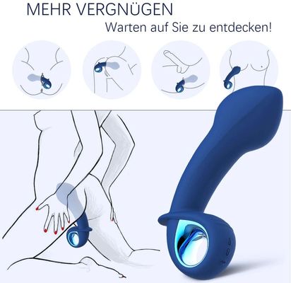 10 do vibrador anal inflável da tomada da extremidade dos modos homens alegres de Toy Anal Sex Toys For da próstata