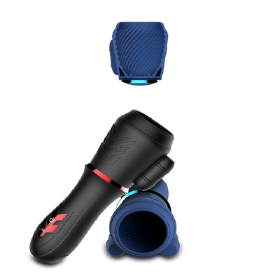 Varinha do avoirdupois dos homens - Massager do Masturbator do vibrador do copo do exercício do glande 10 frequências, motores duplos