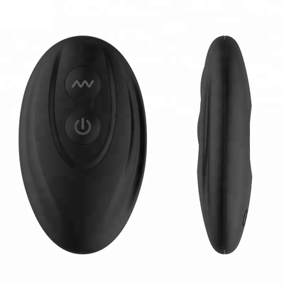 Luva Wearable elétrica preta do pênis do silicone do Massager para homens