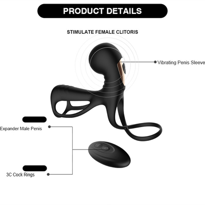 Luva masculina de vibração Handheld do pênis do silicone do Masturbator do Massager da próstata dos homens