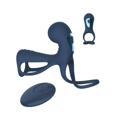 Luva masculina de vibração Handheld do pênis do silicone do Masturbator do Massager da próstata dos homens