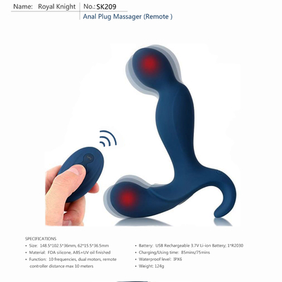 OEM do ODM da próstata adulta de controle remoto de 80 brinquedos dos minutos vibrador anal Li Ion Battery