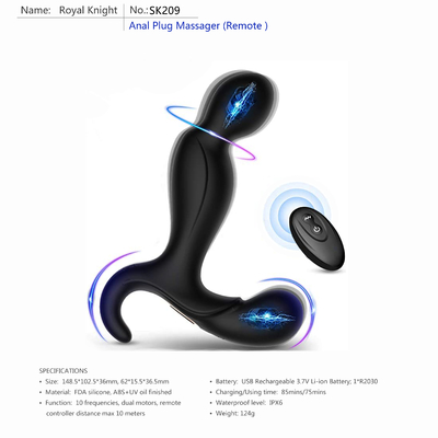 OEM do ODM da próstata adulta de controle remoto de 80 brinquedos dos minutos vibrador anal Li Ion Battery
