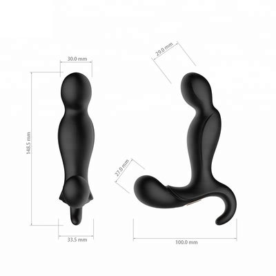 O sexo anal masculino da tomada do Massager da próstata de choque elétrico de 70 minutos brinca o silicone de FDA