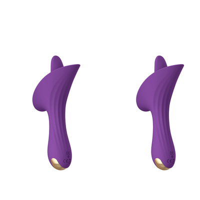 Língua oral do trabalho do sopro que lambe o vibrador do Stimulator do clitóris dos otários do bocal do vibrador