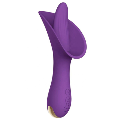Língua quieta do silicone de 10 velocidades que lambe brinquedos Clitoral da estimulação dos adultos do vibrador