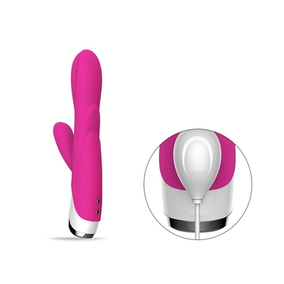 Vibrador dobro do vibrador do coelho de 80 minutos com amor Toy For Lady do vibrador de Clit 213*64*38mm