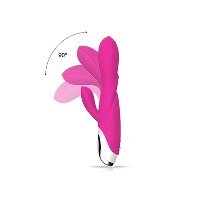 Vibrador dobro do vibrador do coelho de 80 minutos com amor Toy For Lady do vibrador de Clit 213*64*38mm