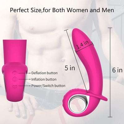 Tomada anal inflável da extremidade do Massager de Vaginal Orgasm Vibrator Men Prostate do vibrador