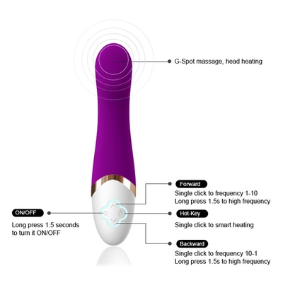 Brinquedos adultos do sexo do Massager elétrico por atacado do vibrador do aquecimento do corpo