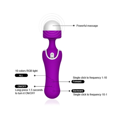 do vibrador pessoal poderoso da varinha das mulheres dos homens de 180mm brinquedo realístico do sexo do vibrador do ponto de G