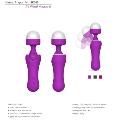 Vibrador principal adulto ajustável do bichano das mulheres dos brinquedos do sexo IPX5 para o prazer sexual