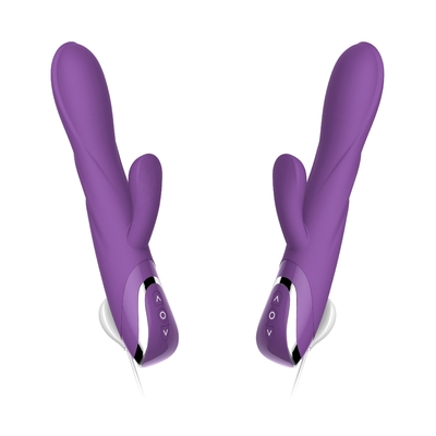 O vibrador remoto do coelho do ponto de Dildo Vibrating G do controlador com mulheres de Bunny Ears For Clitoris Stimulation brinca