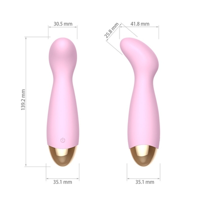 brinquedo mágico recarregável do sexo do vibrador do coelho do silicone do Massager da varinha de 139.2mm