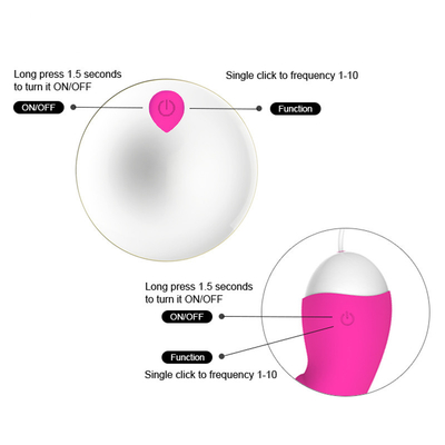 Bala recarregável Toy Vibrating Balls For Women fêmea do ovo do amor de IPX5 65*65*28mm