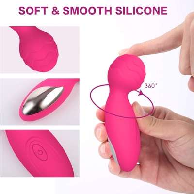Massager da varinha de Mini Electric Sex Wand Vibrator do Massager da varinha do avoirdupois do silicone de 34.5mm