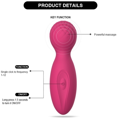 Do pescoço Handheld poderoso do Massager da varinha de 12 avoirdupois dos modos Massager sem corda traseiro do corpo