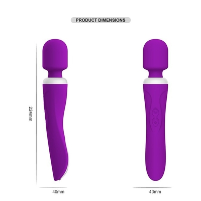 O vibrador livre fêmea do silicone IPX5 feito sob encomenda brinca o vibrador elétrico de Clit 60 minutos 224mm