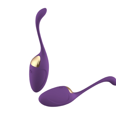 Brinquedo de vibração fêmea do sexo dos ovos do bichano roxo elétrico engraçado do silicone do Stimulator de Clit