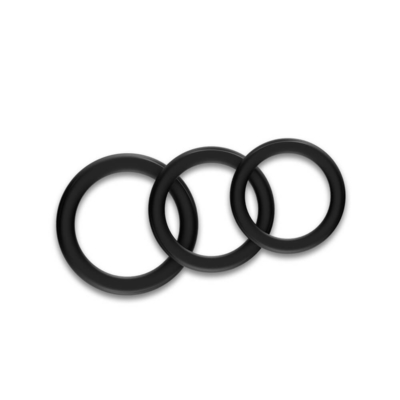 Três em um tamanho grande 52mm do anel IPX7 do galo do glande do silicone para a ejaculação do atraso