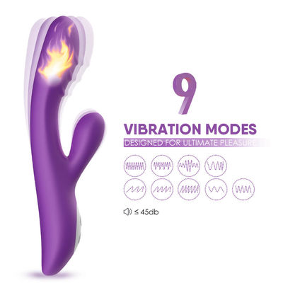 Vibrador Clitoral USB do aquecimento de ponto de G do Stimulator do coelho de alta frequência da velocidade recarregável