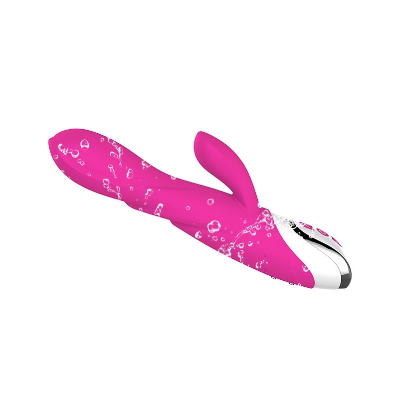 Stimulator impermeável de aquecimento do clitóris da vagina do vibrador recarregável do G-ponto do coelho do silicone para a fêmea