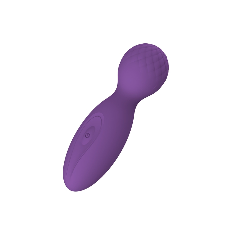 Do rosa vermelho do Massager da varinha do corpo do vibrador de 4 polegadas do silicone de FDA Massager traseiro sem corda IPX6