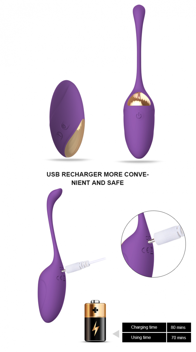 USB recarrega brinquedos de vibração de controle remoto sem fio do sexo das mulheres do vibrador do ovo do amor