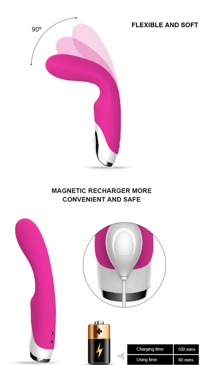 Orgasmo de estimulação e vibrador fêmea waterproofing da vagina do silêncio confortável caloroso da estimulação do vibrador do silicone